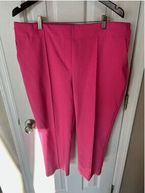 Rachel Zoe pink skinny stretchy pants size 16 stylish work attire